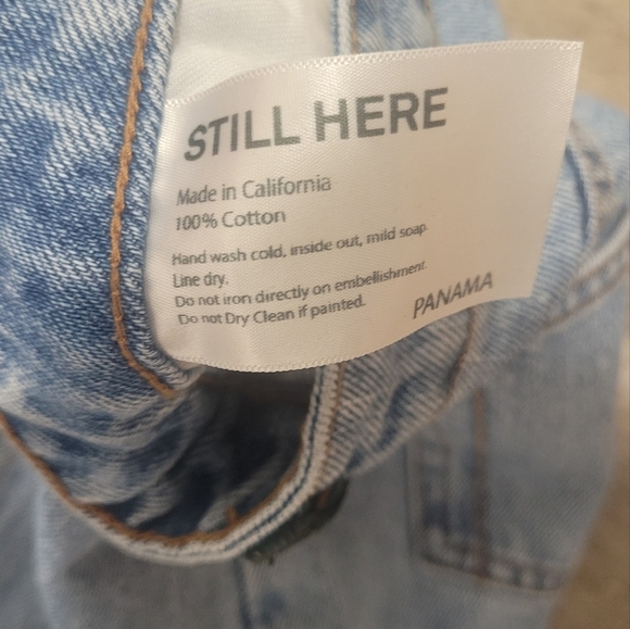 Still Here New York Pine Panama Skirt SZ 27 - Picture 5 of 8